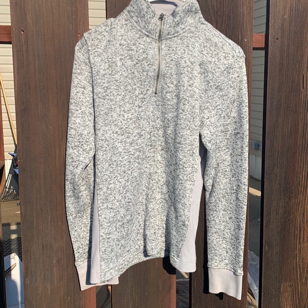 Grey quarter zip